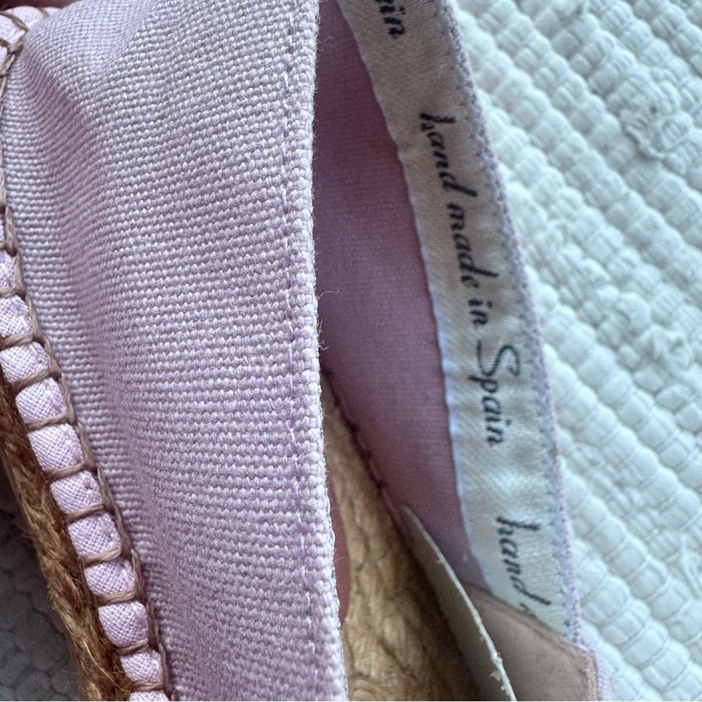 VISCATA Barcelona Pink Canvas Espadrilles Slip On Shoes EU 36
